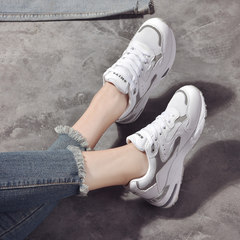Sport shoes, breathable autumn 2017 new tide Korean version of the ulzzang source of wind all-match students running shoes Thirty-eight Lime
