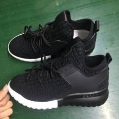 Sports shoes autumn new 2017 Korean ulzzang all-match running in Harajuku plus velvet increased leisure shoes Thirty-eight T8 flat bottomed (single) black