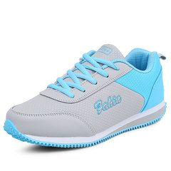 The spring and autumn of middle-aged women sports shoes and leisure shoes Pimian mother breathable soft bottom lightweight antiskid shoes Thirty-eight 595 blue leather