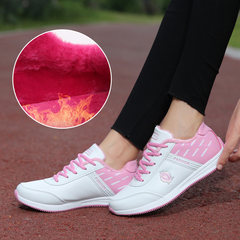 The spring and autumn of middle-aged women sports shoes and leisure shoes Pimian mother breathable soft bottom lightweight antiskid shoes Thirty-eight 601 velvet white