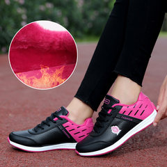 The spring and autumn of middle-aged women sports shoes and leisure shoes Pimian mother breathable soft bottom lightweight antiskid shoes Thirty-eight 601 plus black velvet