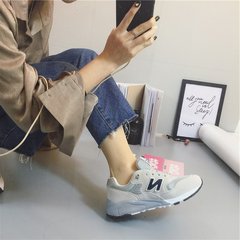 In winter, the Korean version of the ulzzang sport shoes, running shoes n shoes Agam Harajuku lovers' leisure shoes Forty-one 580 gray