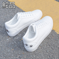 2017 new autumn Tuo white shoe female student shoes casual shoes all-match Korean flat white shoes Forty white