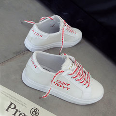 Street white shoes in summer and autumn 2017 new Korean students a breathable shoes all-match casual women shoes Thirty-seven gules