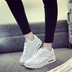 The winter wind female Korean ulzzang Harajuku shoes with cashmere casual shoes running shoes shoes for middle school students Thirty-five 269 white leather