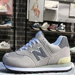 The new flagship store official authentic shoes net sports shoes new balance shoes 2017 new couples in autumn and winter Thirty-eight Light grey male feet