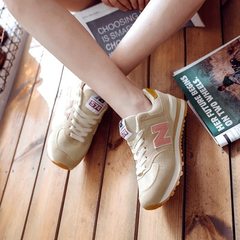 The new flagship store official authentic shoes net sports shoes new balance shoes 2017 new couples in autumn and winter Thirty-eight White