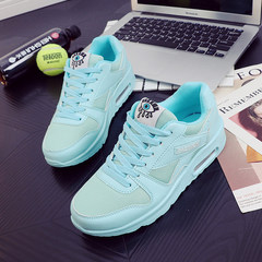 Sports shoes 2017 autumn air max shoes shoes casual shoes all-match Korean students white winter with velvet Thirty-eight 288 sky blue mesh