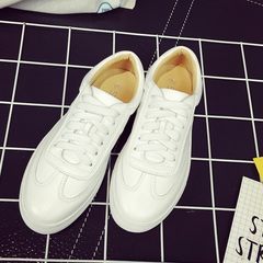In the autumn of 2017 new Korean thick white shoe lace female shoes all-match white shoes shoes tide Thirty-eight White man