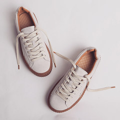 The winter with increased student ulzzang cashmere flat shoes. Thick bottom shoes shoes sponge Forty-two Greyish white