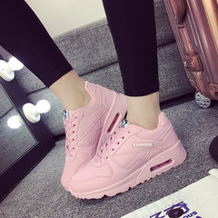 Korean female sports shoes in the autumn of 2017 new wind ulzzang all-match running flat Harajuku students leisure shoes Thirty-eight Pink