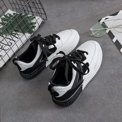 BF global wind fall 2017 new sports shoes ulzzang shoes all-match Korean soft sister a pair of running shoes Thirty-eight black