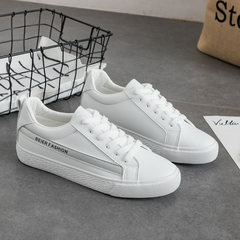 In the autumn of 2017 new Korean white shoes all-match canvas shoes chic ins shoes women fall super fire shoes Thirty-eight silver