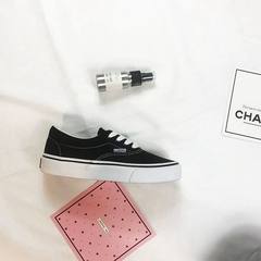 Chic Street white shoes summer all-match Korean ulzzang canvas shoes black shoes ins shoes female wind port Forty black
