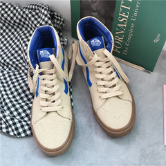 Vance Qiu Reiter Blazer High ulzzang shoes low Korean canvas shoes to help Quan Zhilong with shoes Thirty-eight light beige