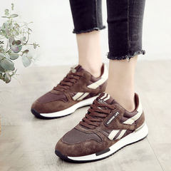 2017 new sports shoes autumn Korean ulzzang Harajuku students thick bottom running shoes shoes tide Forty-three Coffee