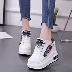 10cm shoes with 2017 new shoes for winter and autumn, heel shoes for students and shoes for students Thirty-eight white