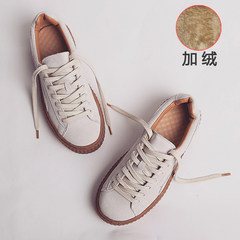 The winter with increased student ulzzang cashmere flat shoes. Thick bottom shoes shoes sponge Thirty-nine Gray inside with velvet money