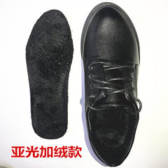 Special offer every day 2017 new shoes fall flat all-match Korean students British style shoes with suede shoes Thirty-five Black matte plus velvet