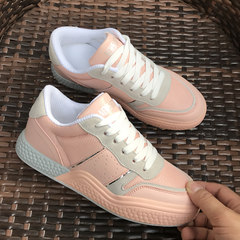 Korean version of the ulzzang sport shoes, a South Korean air max shoes Harajuku sport shoes female tidal harbor Thirty-eight Pink