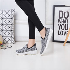 Autumn and winter suede shoes, lady lazy shoes, student tie UPS, low floor flat leisure, old Beijing pedal canvas shoes Thirty-eight Sub gray