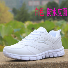 2017 autumn and winter shoes student sports shoes leather shoes flat shoes female travel shoes Thirty-nine All white