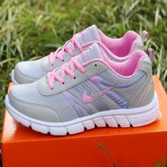 A special offer of female leisure sports shoes shoes breathable mesh shoes running shoes sports shoes are a girl Thirty-eight 603 gray Pink