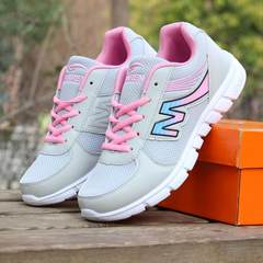 A special offer of female leisure sports shoes shoes breathable mesh shoes running shoes sports shoes are a girl Thirty-eight 513 gray Pink