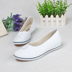 Word brand nurse shoes, white slope with canvas shoes, women's shoes, small white shoes, women's shoes, beauty shoes, work shoes, women Thirty-eight white