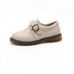 Retro shoes female rough with the Korean version of the ulzzang source all-match British students wind in spring and autumn shoes shoes Thirty-eight Apricot