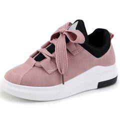 In the autumn of 2017 new thick soled sports shoes casual shoes in the spring of Korean students in Hong Kong all-match wind Harajuku shoes Thirty-eight Pink