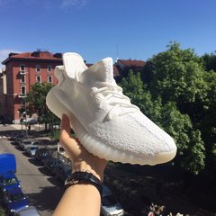 2017 new men's white coconut 350v2 hollow Kanye lovers all black sports shoes mesh running shoes Thirty-eight Lucky mail arrives 1-2 days later