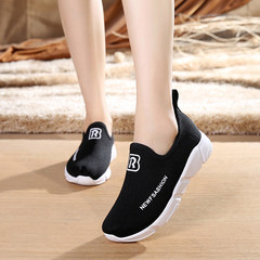 Old Beijing shoes shoes breathable soft bottom shoes all-match mother leisure sports shoes shoes old flat slip Thirty-eight Black 103