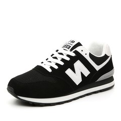 Korean students all-match letter N shoes air max running shoes winter new trend of low head men's shoes Forty-three Black and white