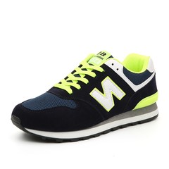 Korean students all-match letter N shoes air max running shoes winter new trend of low head men's shoes Forty-three Fluorescent green