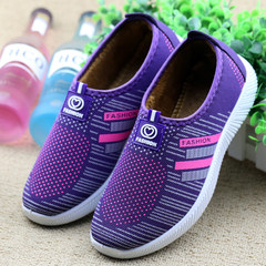 In the old Beijing old lady shoes plus velvet warm winter shoes sports shoes a middle-aged mother Thirty-eight Gradual purple
