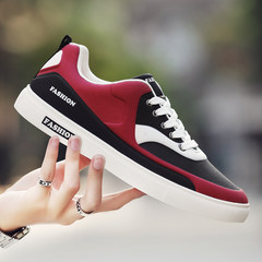 Early autumn new canvas shoes 45 men all-match 46 Youth XL 47 oversized shoes sports shoes 48 Forty-three Red and white