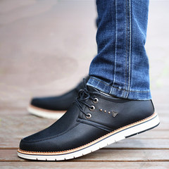 Men's business casual shoes 17 new leather shoes autumn soft dough British all-match pedal shoes Please order one more than usual Dianyahei