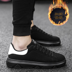 2017 early autumn new thick soles for men shoes trend increased in winter warm shoes red shoes leisure shoes Forty-three G121 black shoes
