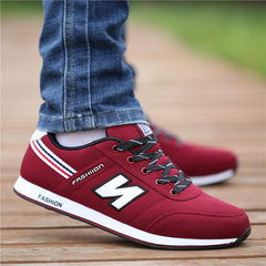 Autumn and winter shoes new shoes autumn Korean air deodorant all-match men shoes casual shoes Forty-three Chinese Red