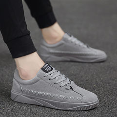 Early autumn 2017 new men shoes casual shoes mens winter cotton shoes shoes trend of Korean Students Forty-three gray