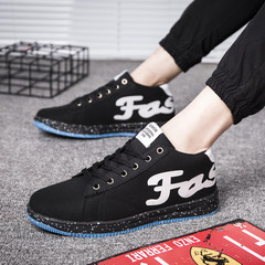 2017 new men's fashion men's shoes tide early autumn Korean casual shoes sports shoes flat shoes. Forty-two 2603 black