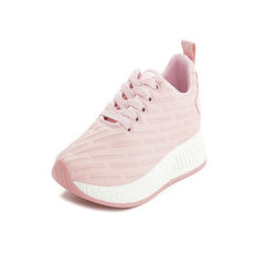 Car shoes 2017 new Korean special Lianju shoes fall all-match breathable mesh soft non slip bottom increased Thirty-eight Pink