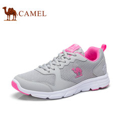 Every day special camel men and women shoes, autumn and winter new sports shoes, comfortable fashion casual shoes, net surface wear resistant running shoes Thirty-eight Gray, female