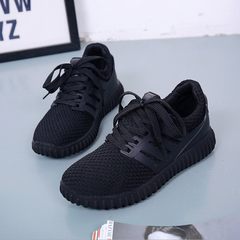 New red coconut shoes, women's casual shoes, casual shoes, jogging shoes, Korean shoes, red shoes tide Thirty-eight black