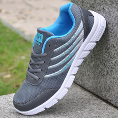 Men's new shoes men's sports network early autumn wind casual shoes, running shoes shoes young students breathable shoes Forty-three Gray H887 month