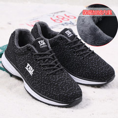 The autumn sports casual shoes lightweight soft bottom wear running shoes deodorant autumn autumn and winter breathable mesh shoes Forty-three Black + grey