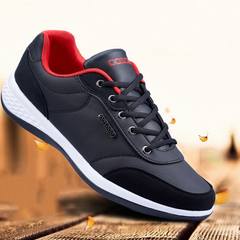 Early autumn spring and autumn middle-aged sports shoes in elderly male soft bottom shoes slip old brigade new pair of walking shoes Forty-three Milky white
