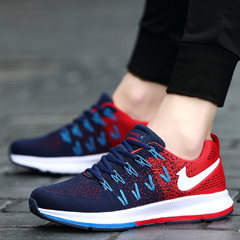 Early autumn new youth sport shoes nets 37 yards 38 junior high school students at the age of 13 in children 15 breathable running shoes Thirty-eight 9017 blue red