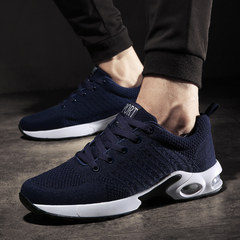 Early autumn new youth sport shoes nets 37 yards 38 junior high school students at the age of 13 in children 15 breathable running shoes Thirty-eight 1713 deep blue